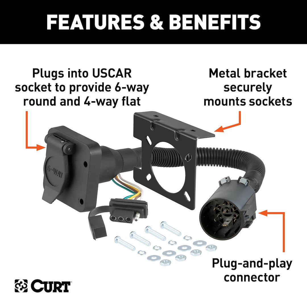 Curt 55664 Trailer Wiring Connector||55664_3008x1990_Fa.Jpg||86||c9355664||1109916