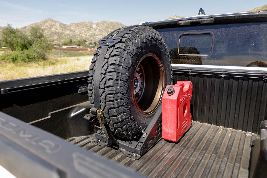 Dv8 Offroad Unbm-01 Spare Tire Carrier||truck-Bed-Universal-Tire-Carrier-_-Accessory-Mount-Installed-5.Jpg||95||dv8unbm01||1629557