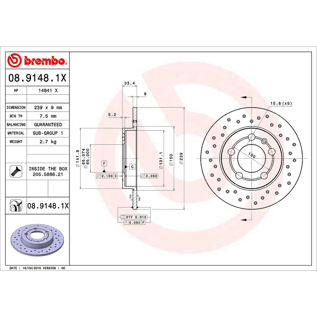Brembo Ktx4056 Brake Kit||08.9148.1x_Drw.Jpg||90||brmktx4056||2240376