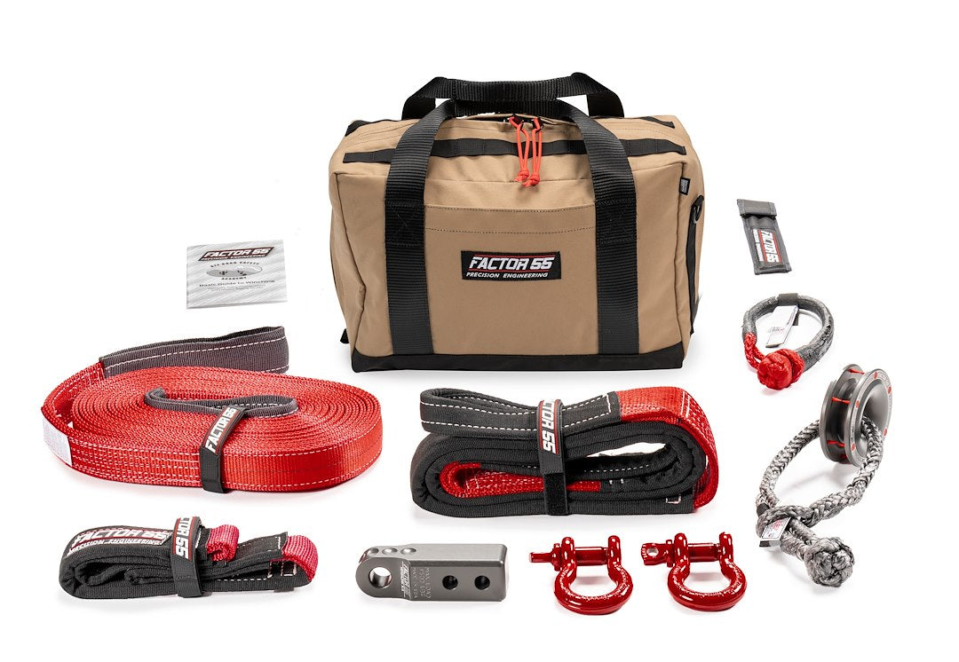 Factor 55 00475-06-Medium Vehicle Recovery Kit||00475-06 Sawtooth Kit - Tan Bag.Jpg||85||fac0047506med||1713300