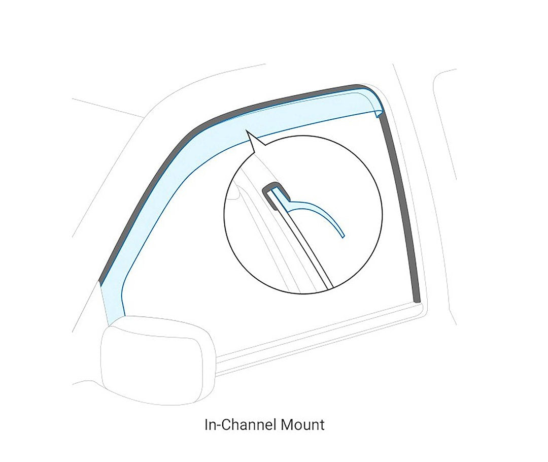 Product of Black Horse Offroad 1494806IN Inside Channel Rainguard