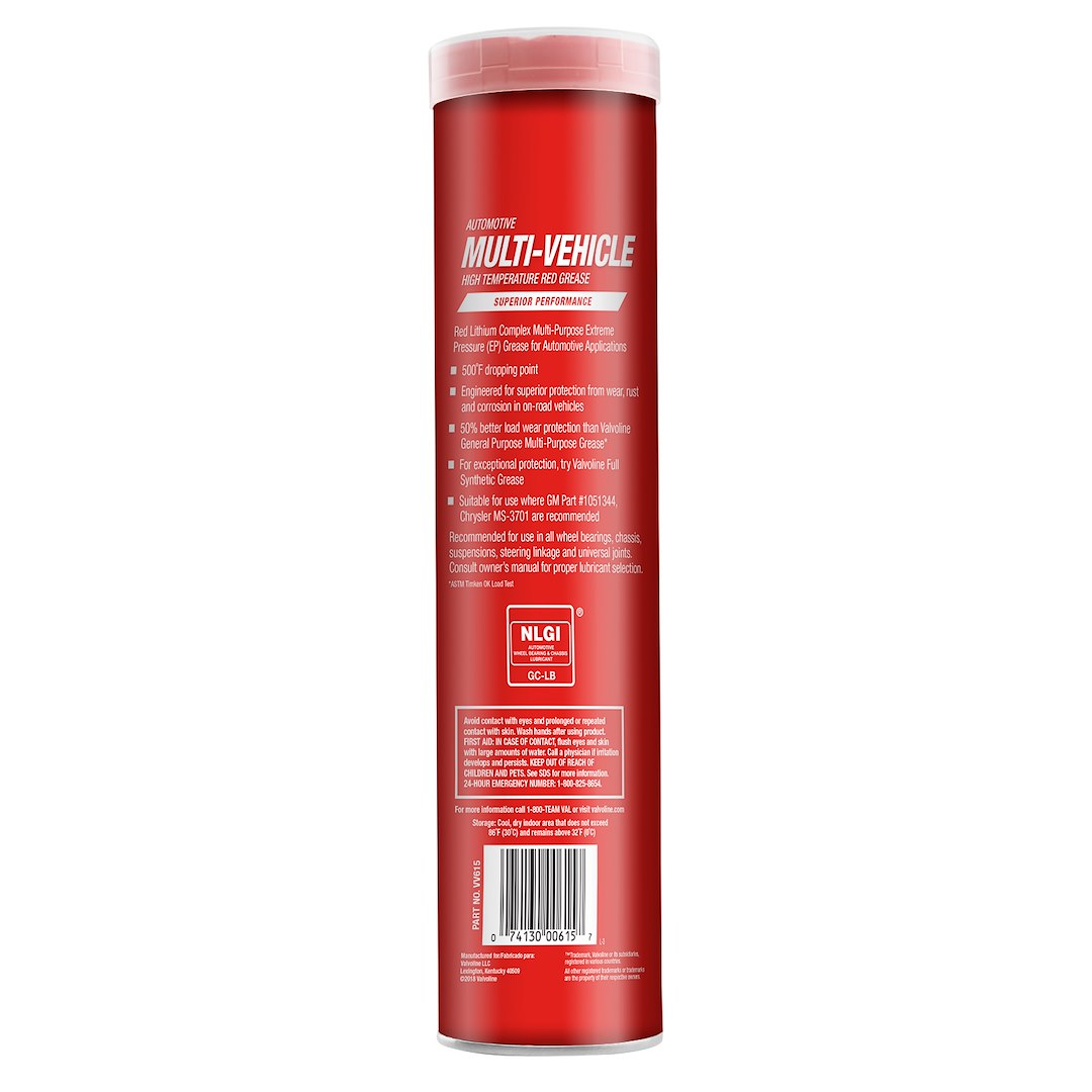 Valvoline Vv615 Multi Purpose Grease||us_Vv615_Val_Multi_Vehicle_Grease_14oz_Back.Jpg||86||v10615||1457497