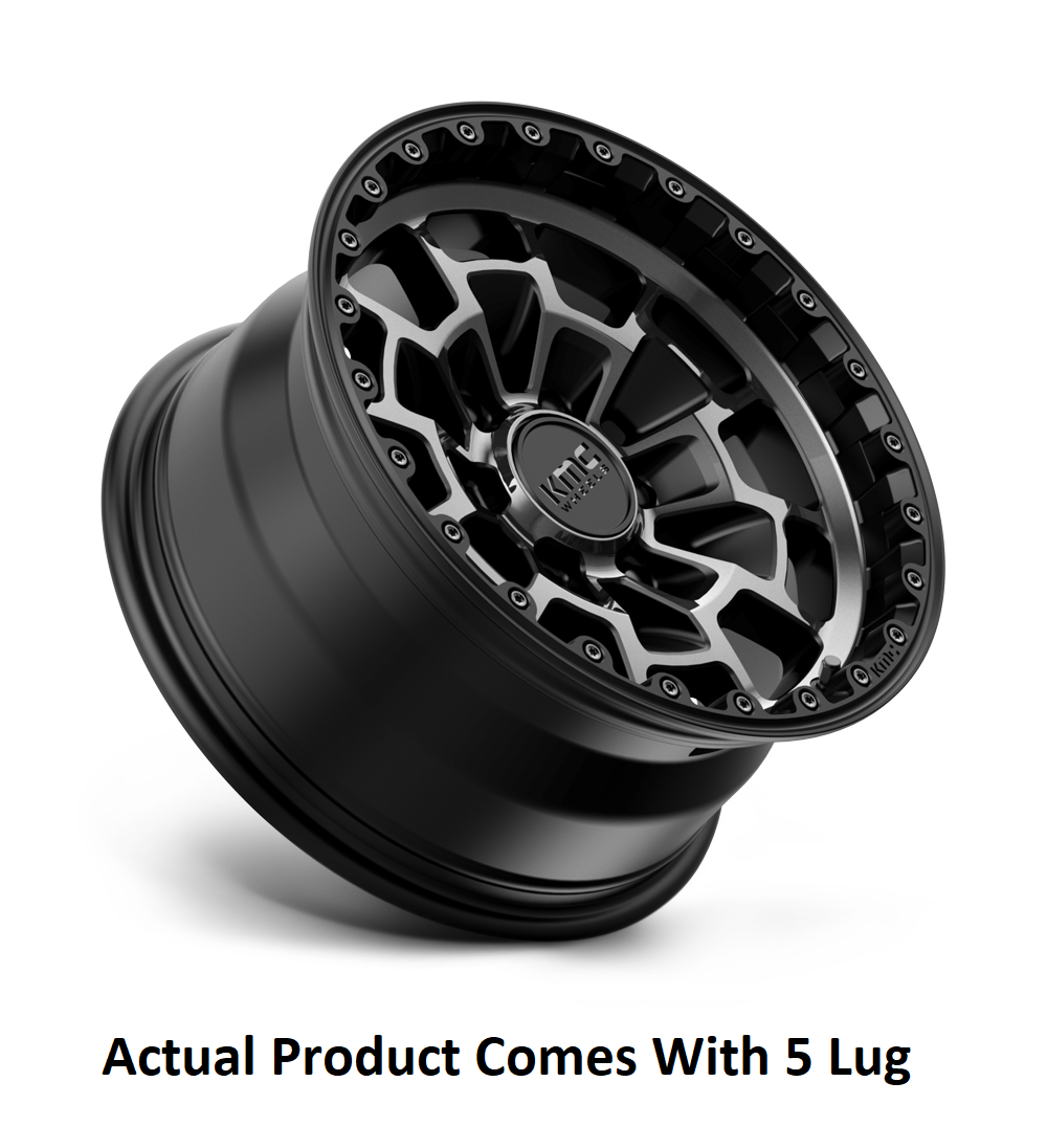 Kmc Wheels Km71878550400 Wheel||km718 Summit_Satin Black With Gray Tinted Face_5 Lug_2.Png||87||a781878550400||2262359