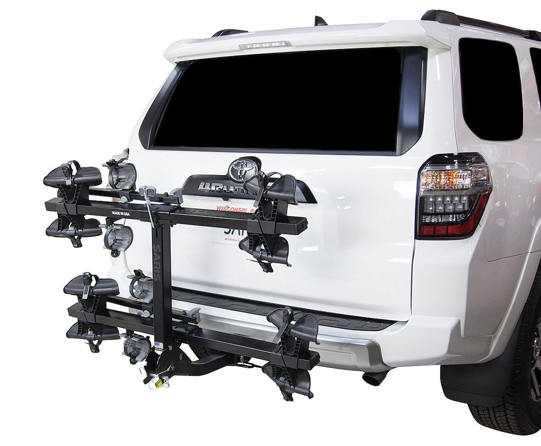 Product of Saris 4414B 4 Bikes Bike Tire Clamp Bike Rack - Receiver Hitch Mount No