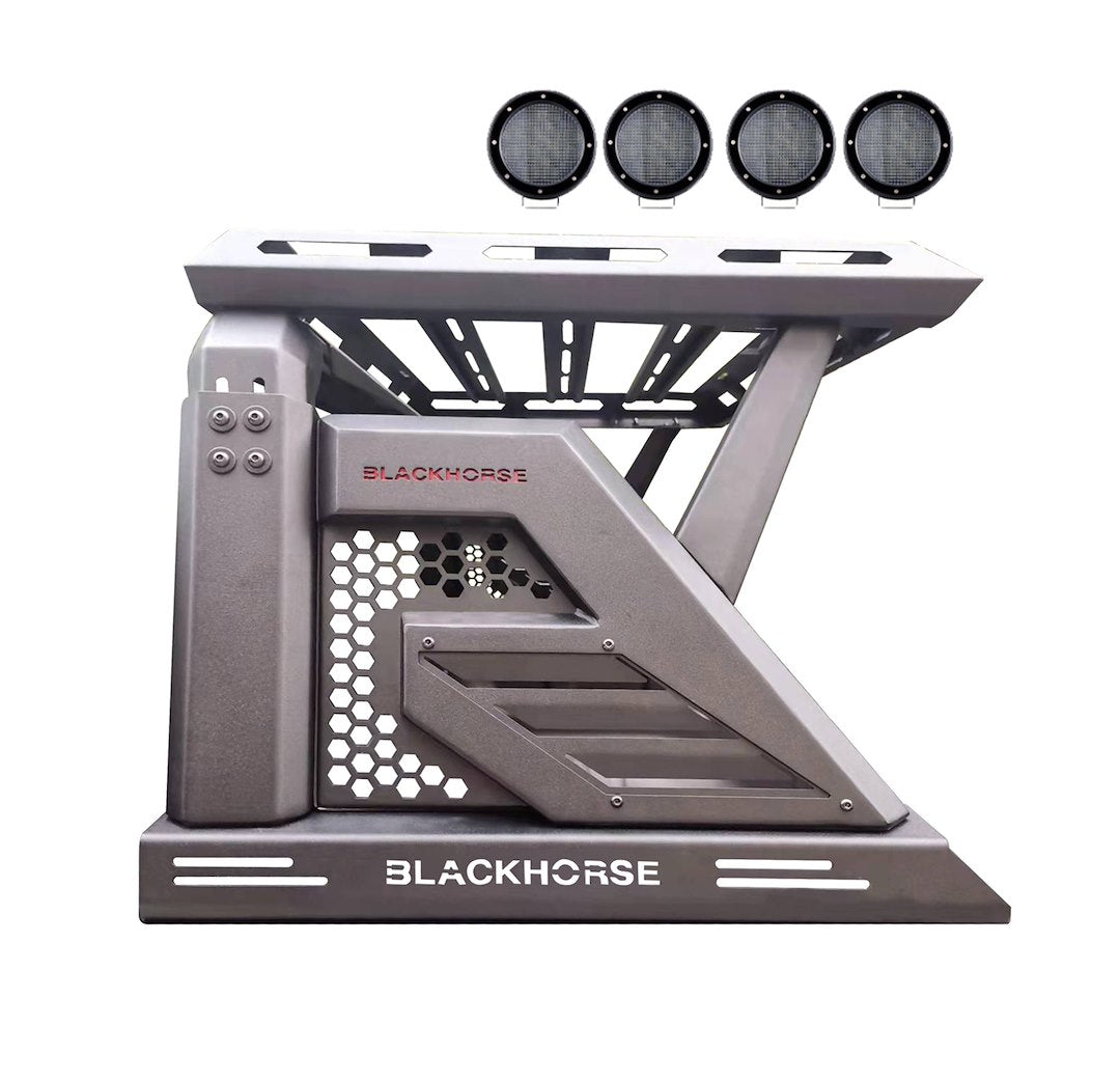 Product of Black Horse Offroad AR2-07BA3-PLFB  Truck Bed Bar