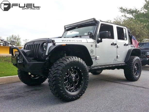 Product of Fuel Off Road 15x8 Black With Natural Accents Wheel - 5x4.75 Bolt Pattern