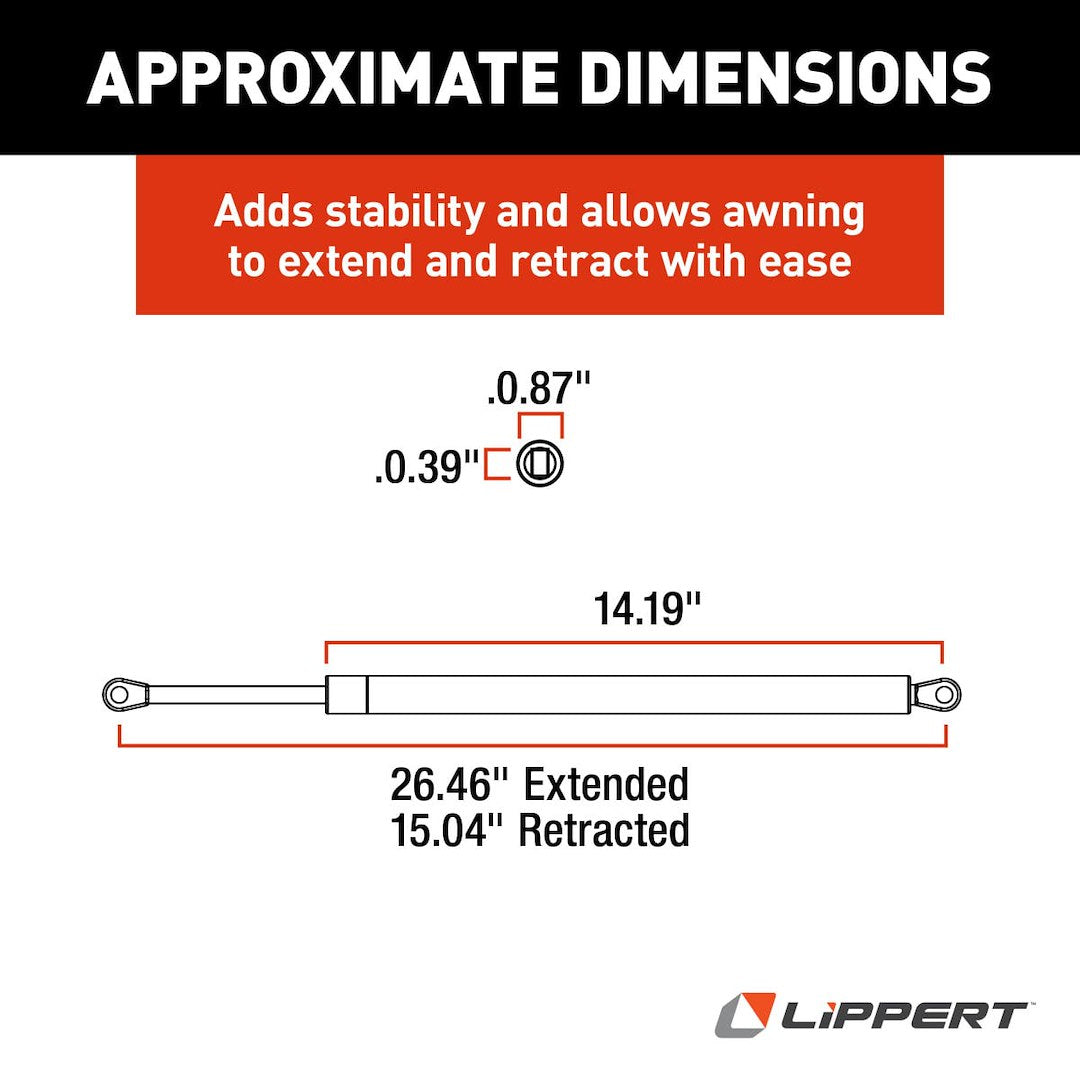 Product of Lippert Components 280343 Awning Shock