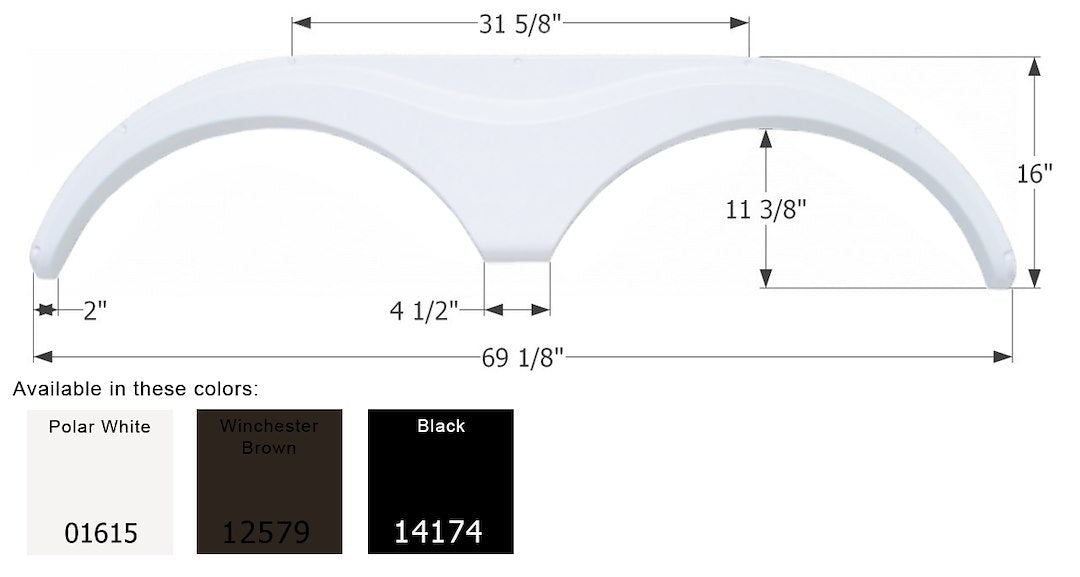 Product of Icon 14174 Fender Skirt