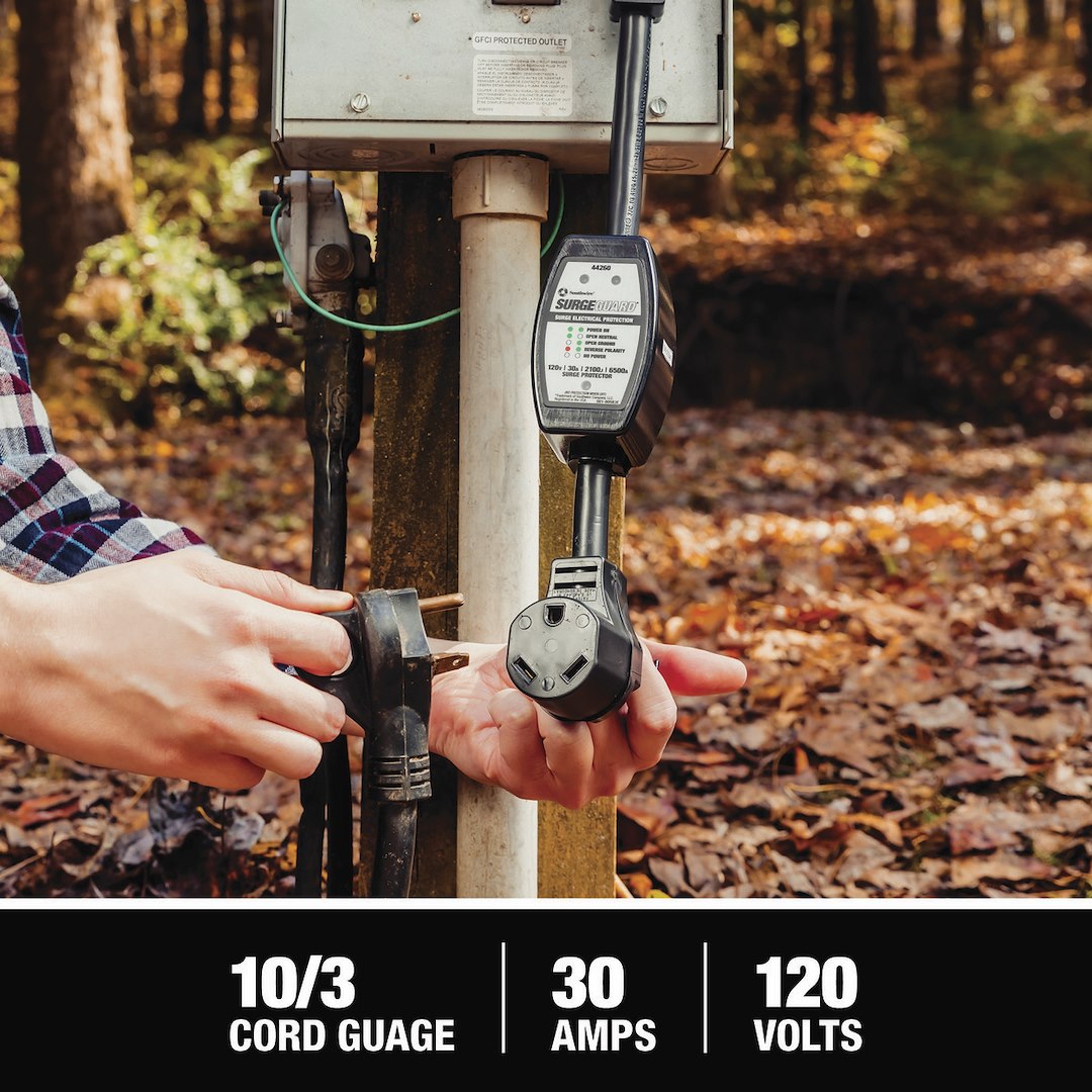 Product of SouthWire Corp. 44260 120 Volt 30 Amp Surge Protector