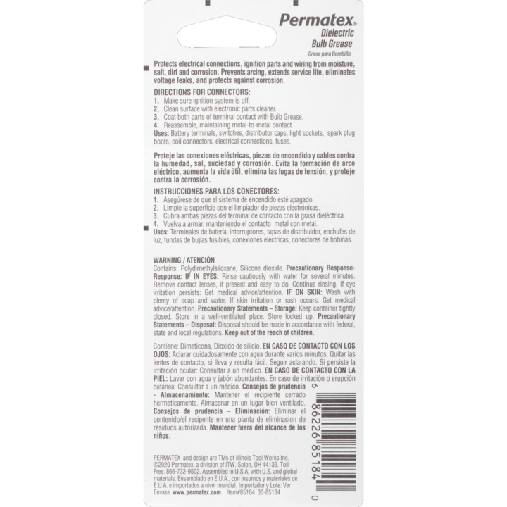 Product of Permatex 85184 Dielectric Grease