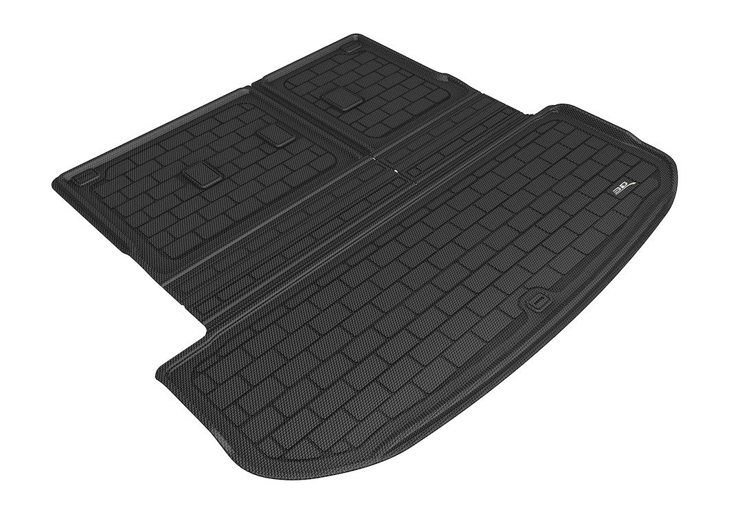 Product of 3D Mats M1HY1001309 Black Thermoplastic Rubber Of Carbon Fiber Texture To Back Of 2nd Seat Cargo Area Liner