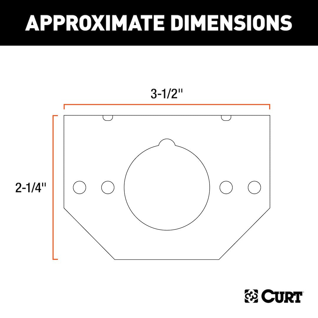 Curt 57208 Trailer Wiring Connector Mounting Bracket||57208_3008x1990_Ca.Jpg||89||c9357208||1062619