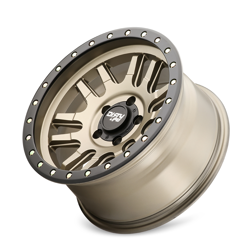 Product of Dirty Life Race Wheels 17x9 Gold With Black Lip Wheel - 6x5.50 Bolt Pattern
