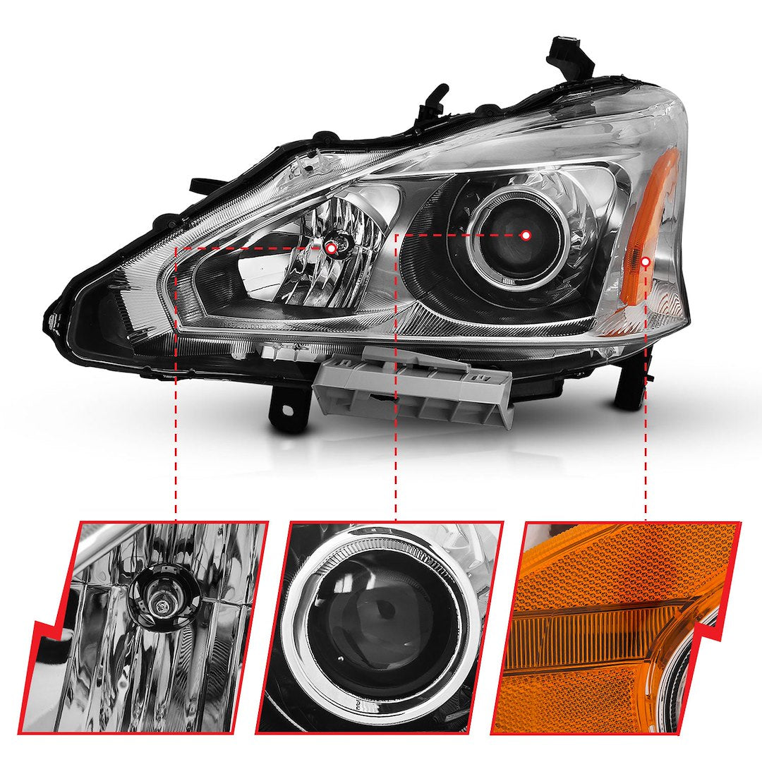 Anzo Usa 121550 Headlight Assembly||||86||a1r121550||2002020