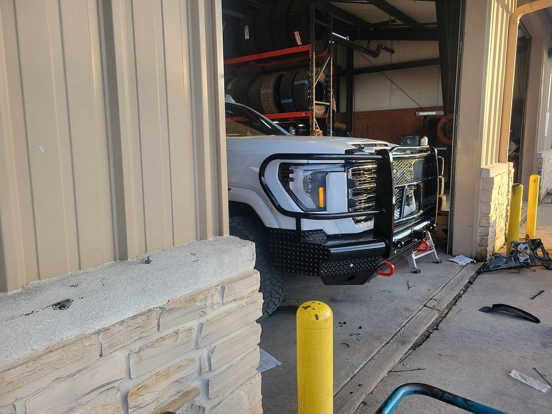 Product of Tough Country Products TFR2524G Traditional Steel Gloss Powder Coated Bumper