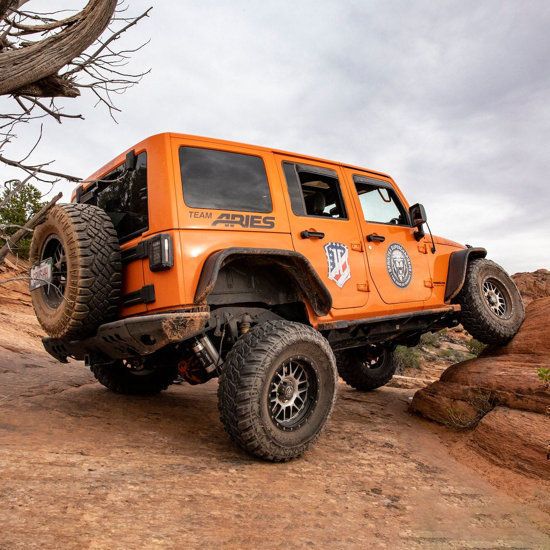 Product of Aries 2500201 Non-Exposed Fasteners Black Fender Flare - Set Of 2