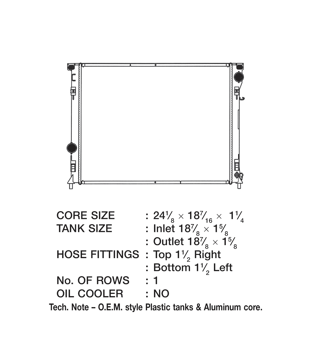 Product of Csf 3174 Radiator
