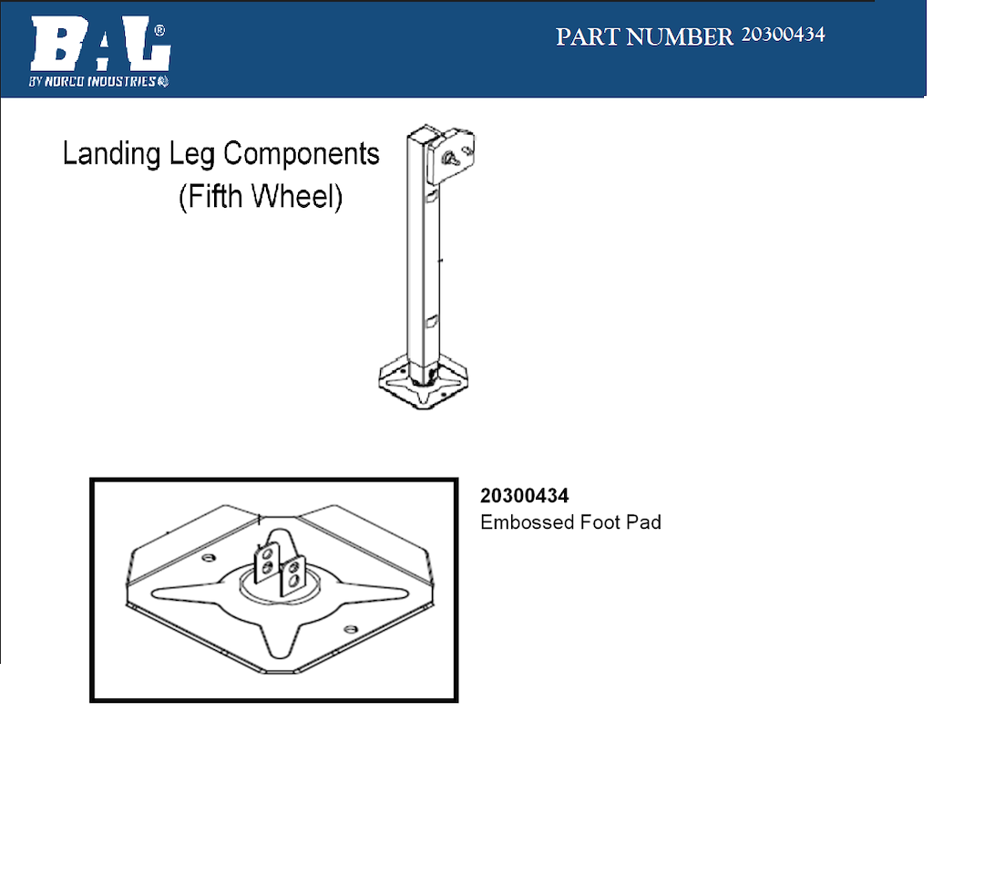 Bal Rv 20300434 Trailer Landing Gear Foot||20300434_1.Png||86||a6e20300434||2211221