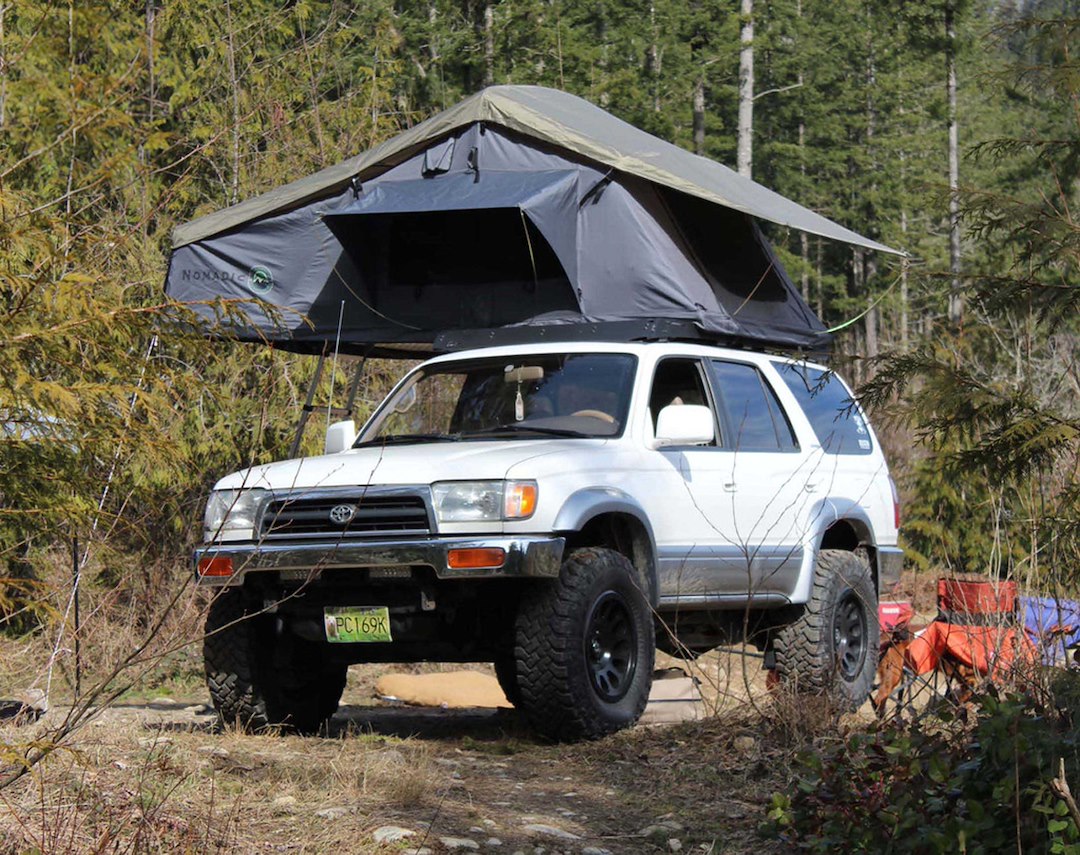 Product of Overland Vehicle Systems 18139936 Vehicle Rooftop Polyester Cotton Canvas Tent Sleeps 3 Adults