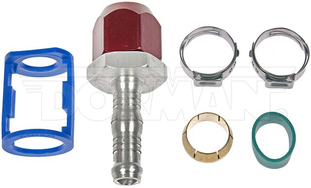 Product of Dorman (OE Solutions) OE Solutions ™ 800-676 Compression 3/8 Inch (-6 AN) Red/ Silver