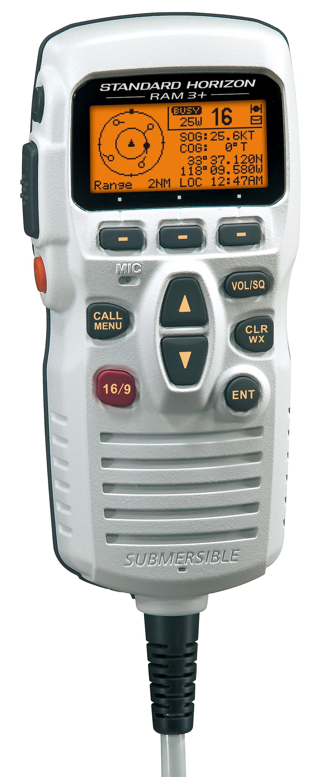 Product of Standard Horizon Cmp31w Vhf Radio Microphone