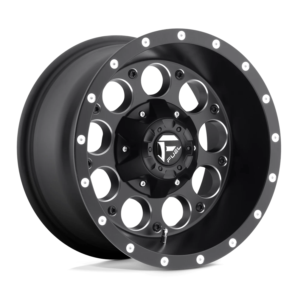 Product of Fuel Off Road 15x8 Black With Natural Accents Wheel - 5x4.75 Bolt Pattern
