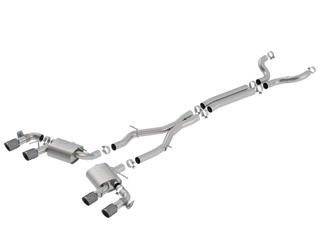Product of Borla 140727CFBA ATAK ® Series Cat Back System Dual Exhaust System Kit