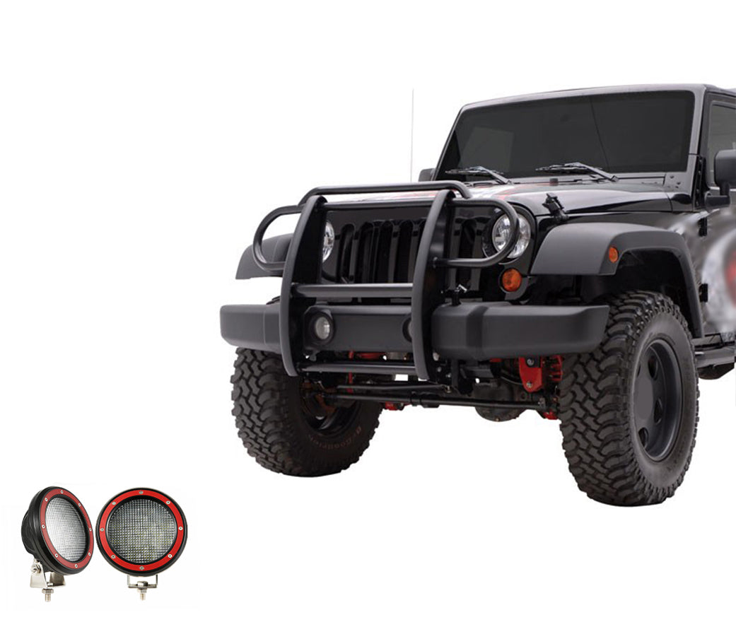 Product of Black Horse Offroad 17JPWRMA-PLFR Grille Guard