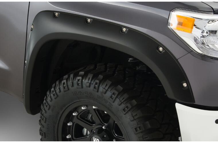 Product of Bushwacker 30039-02 Pocket Style/ Exposed Fasteners Black Fender Flare - Set Of 2