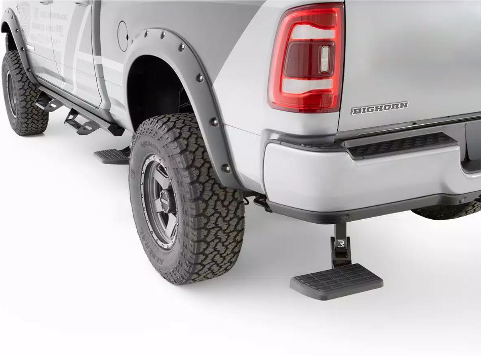 Product of Amp Research 75304-01A Black Powder Coated Aluminum Truck Step