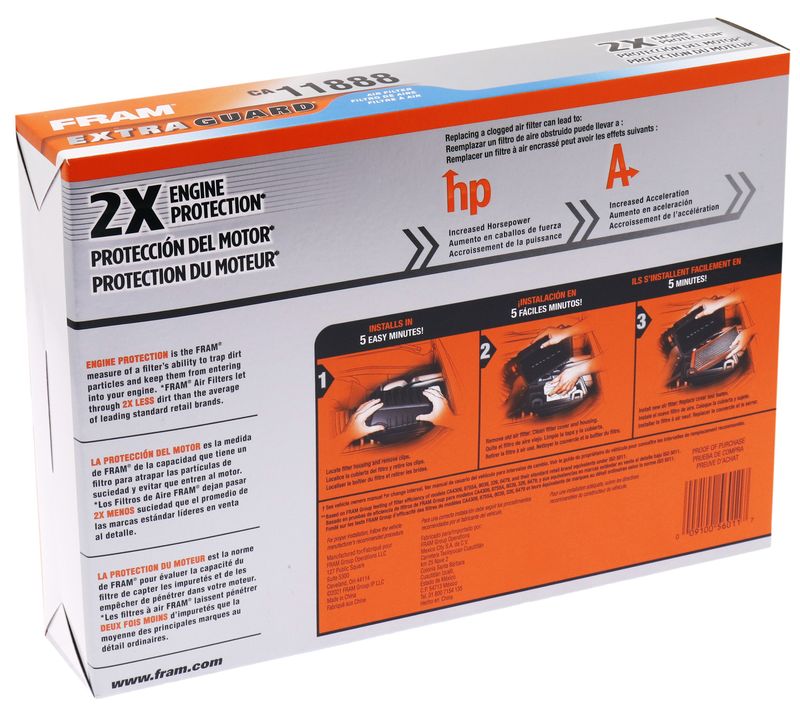 Product of Fram Filter CA11888 EXTRA GUARD ® OEM Disposable Air Filter
