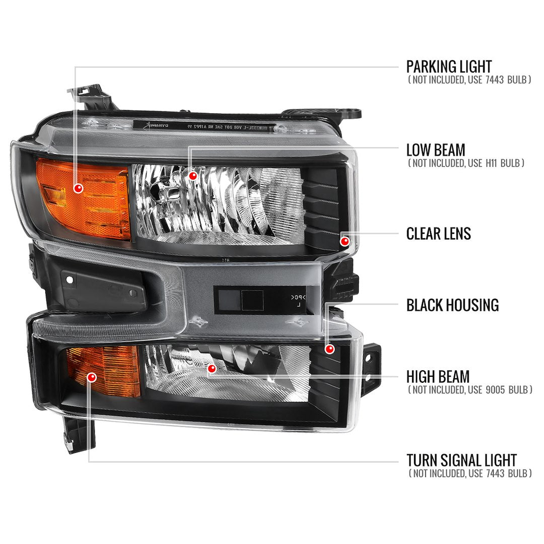 Spec-D Tuning 2lh-Siv1915jm-R-Ro Headlight Assembly||2lh-Siv1915jm-R-Ro_8.Jpg||93||sdtv1915jmrro||1837747