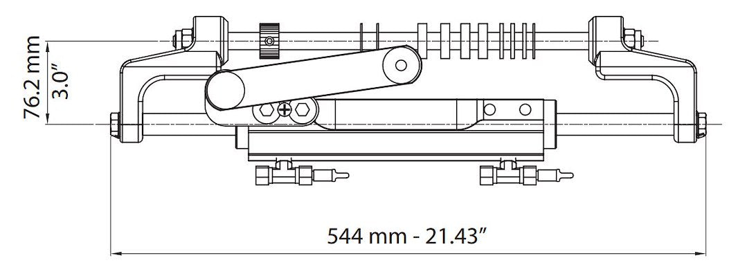 Product of Uflex Uc128ts-2 Boat Hydraulic Steer Cylinder