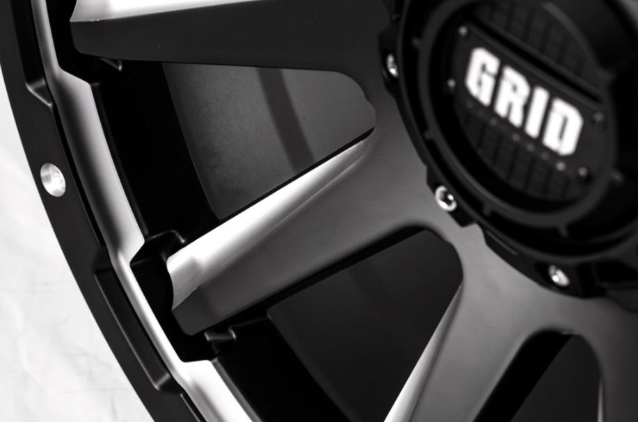 Product of Grid Wheels 20x10 Black With Natural Accents Wheel - Not Applicable Bolt Pattern