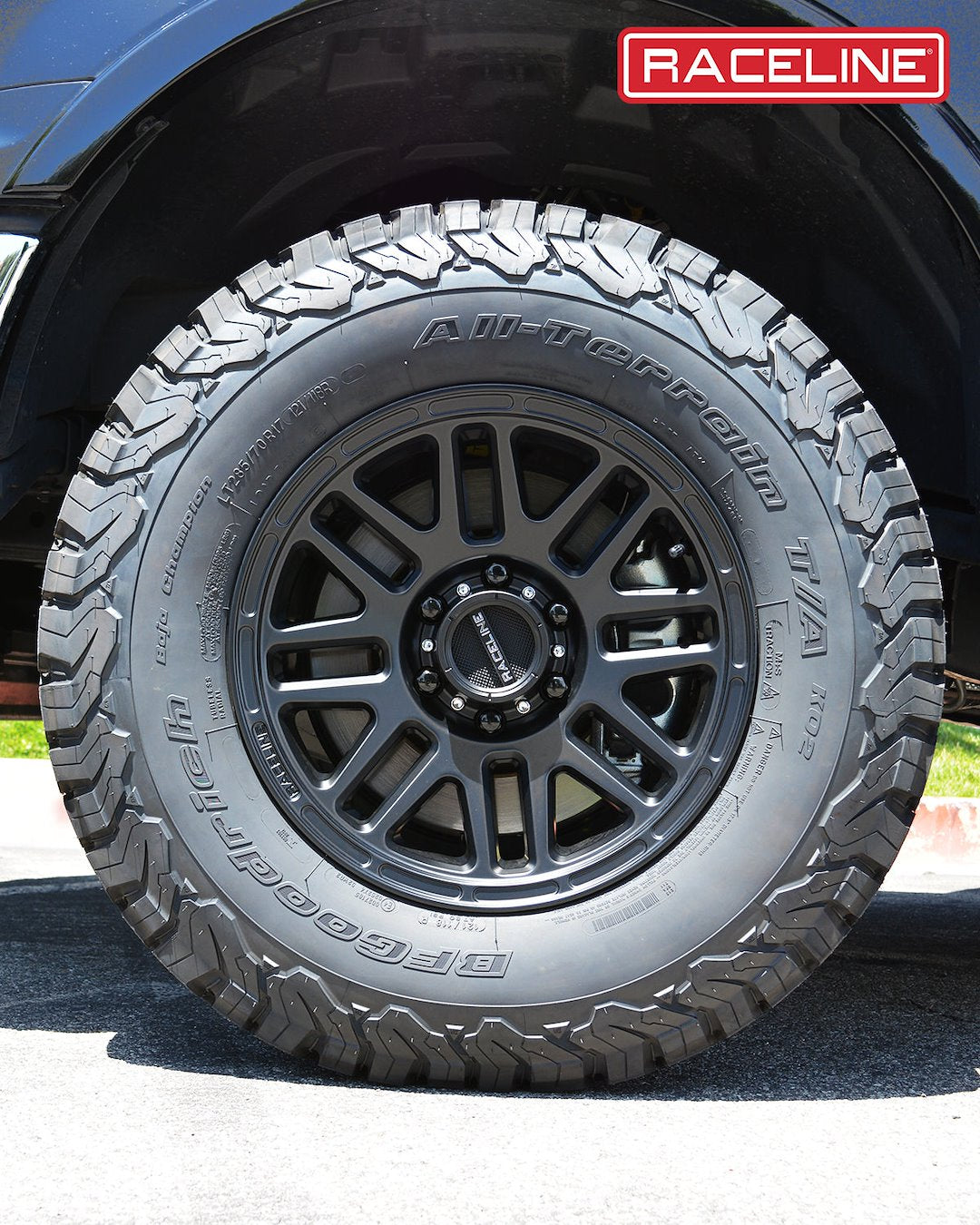 Product of Raceline 17x8.5 Black Wheel - 5x5.00 Bolt Pattern