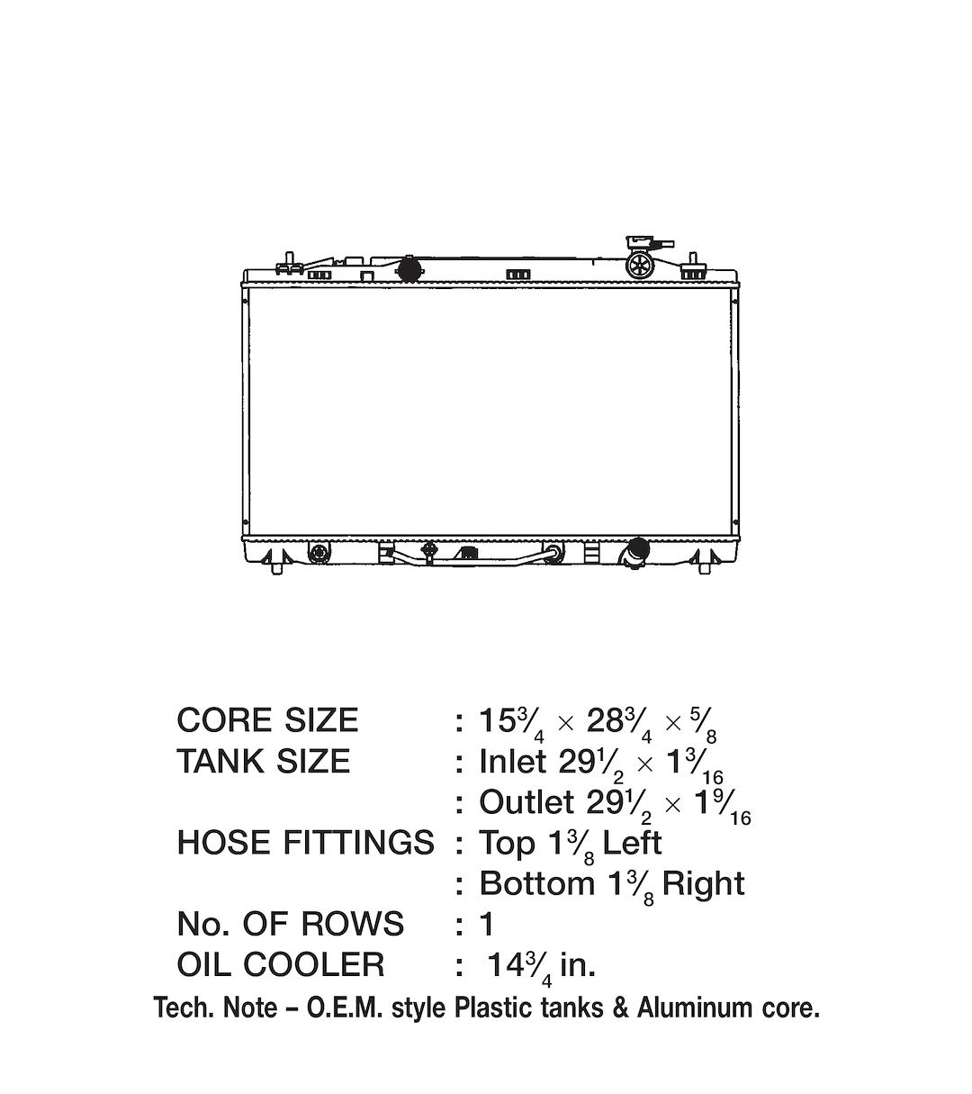 Product of Csf 3312 Radiator