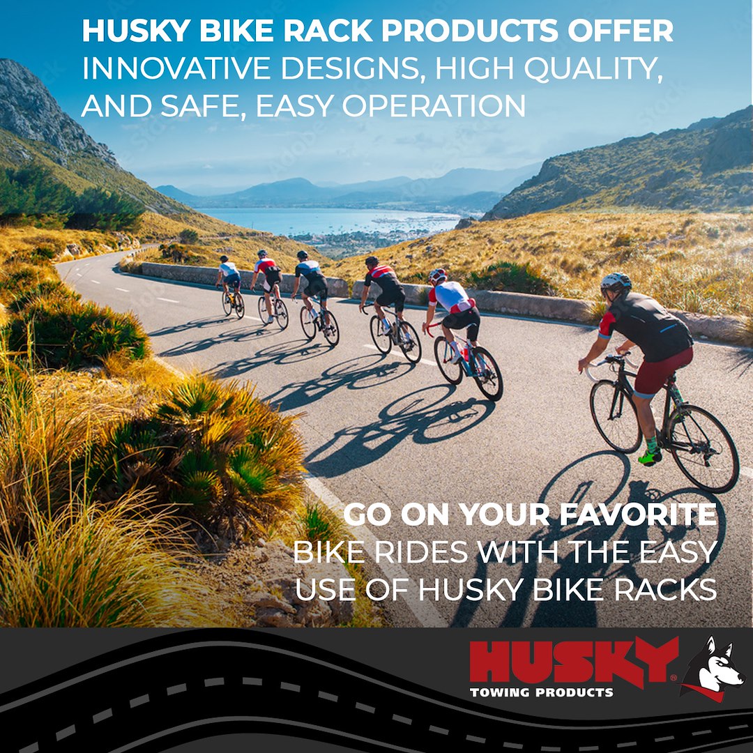 Product of Husky Towing 81147 4 Bikes Bike Frame Clamp Bike Rack - Receiver Hitch Mount No