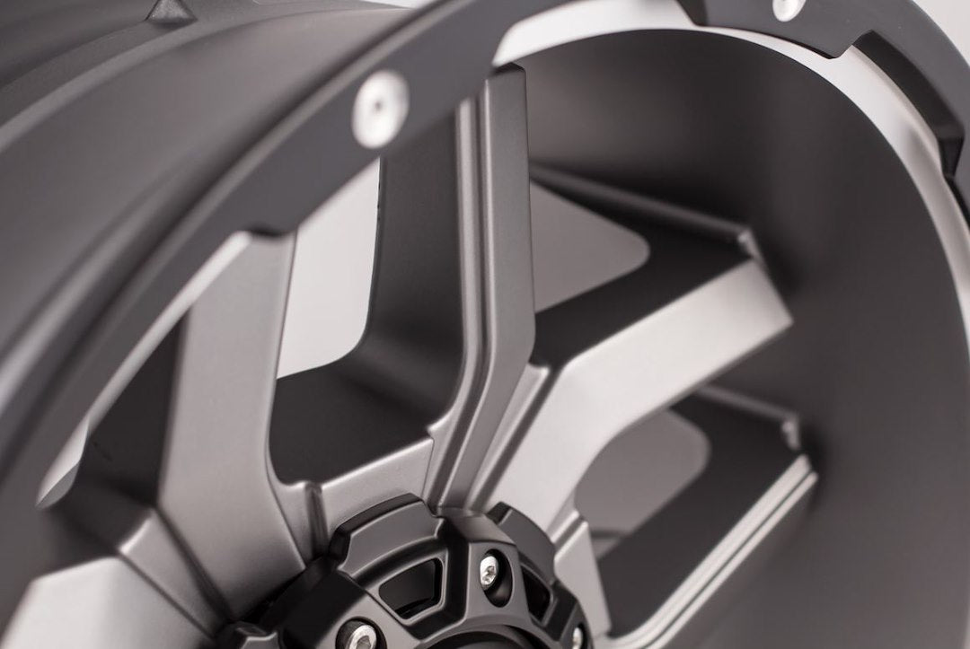 Product of Grid Wheels 20x9 Anthracite Gray With Black Lip Wheel - Not Applicable Bolt Pattern