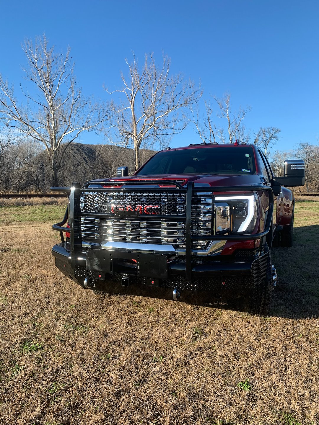 Product of Tough Country Products TFR2524G-W Traditional Steel Gloss Powder Coated Bumper