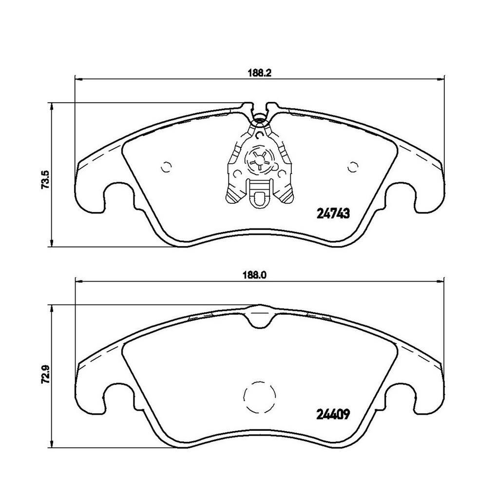 Product of Brembo P85098 Brake Pad - Set Of 4