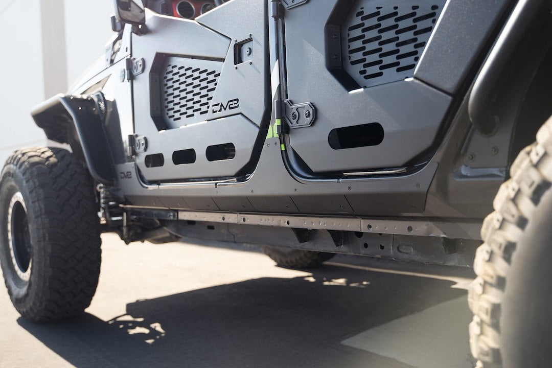 Dv8 Offroad Srjl-09 Rocker Panel Guard||2018-2023-Jeep-Wrangler-Jl-4-Door-Rock-Skins_Installed-07.Jpg||95||dv8srjl09||1629319