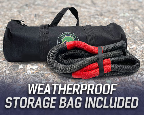 Product of Overland Vehicle Systems 19009916 Recovery Strap 30 Feet Black/ Gray