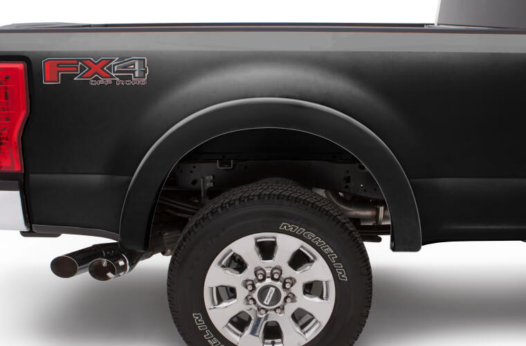 Product of Bushwacker 20944-02 Non-Exposed Fasteners Black Fender Flare - Set Of 4