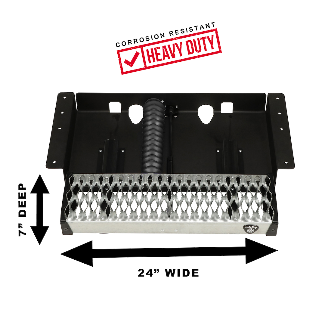 Product of Carr 501020 Black Powder Coated Steel Truck Step