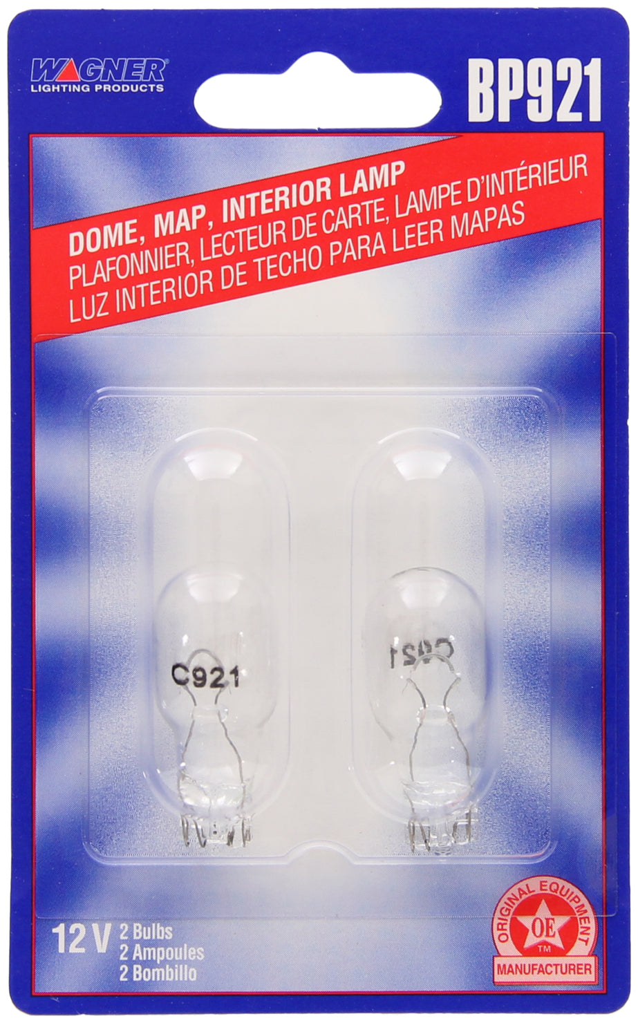 Wagner Lighting Bp921 Backup Light Bulb||bp921_P02_Pkg.Jpg||94||w31bp921||1271111