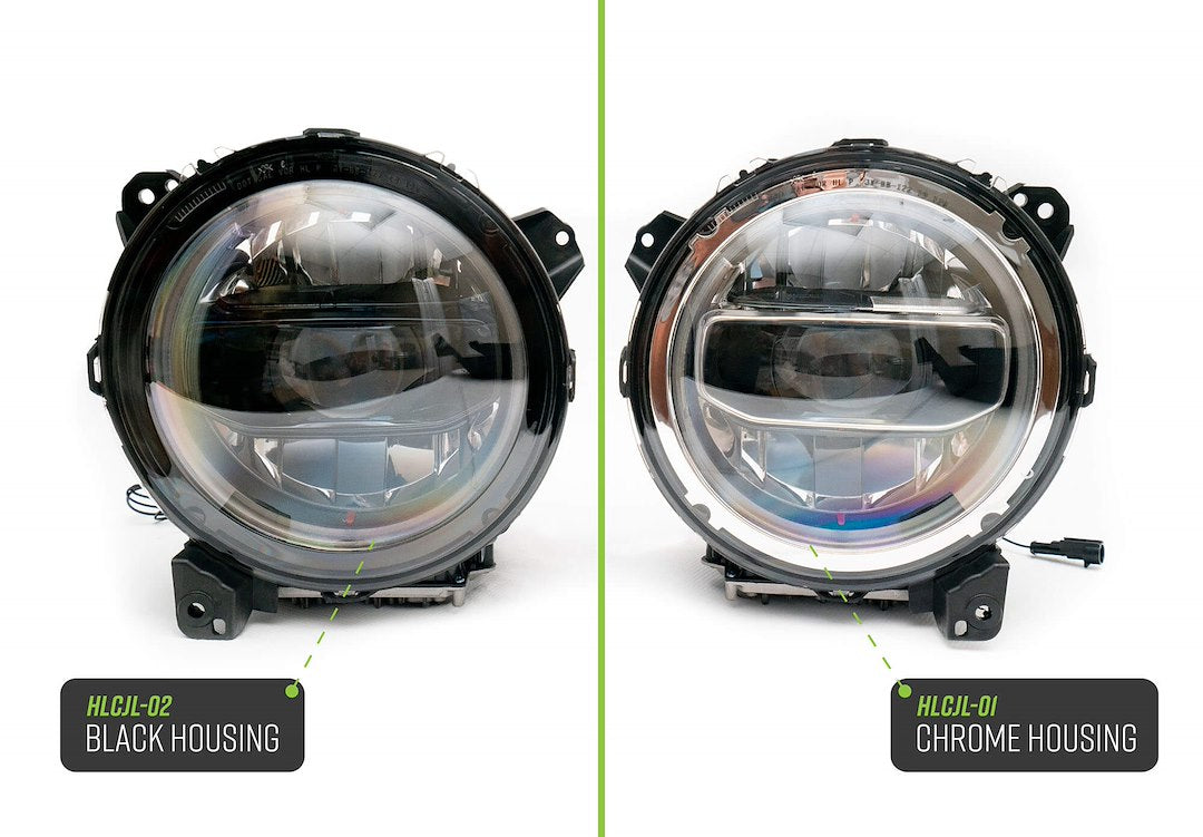 Dv8 Offroad Hlcjl-02 Headlight Assembly||jeep-Led-Headlights-Black-Or-Chrome.Jpg||88||dv8hlcjl02||1627681