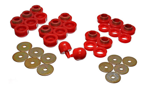 Product of Energy Suspension 2.4107R Red Polyurethane Body Mount Bushings