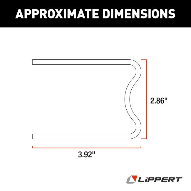 Product of Lippert Components 113511 Trailer Landing Gear Mounting Bracket