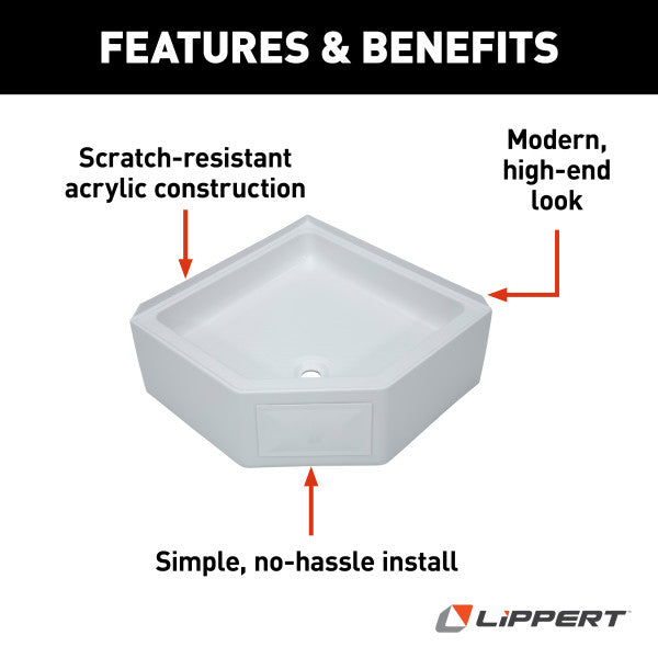 Lippert Components 325246 Shower Pan||325246_4.Jpg||89||m6v325246||1237589