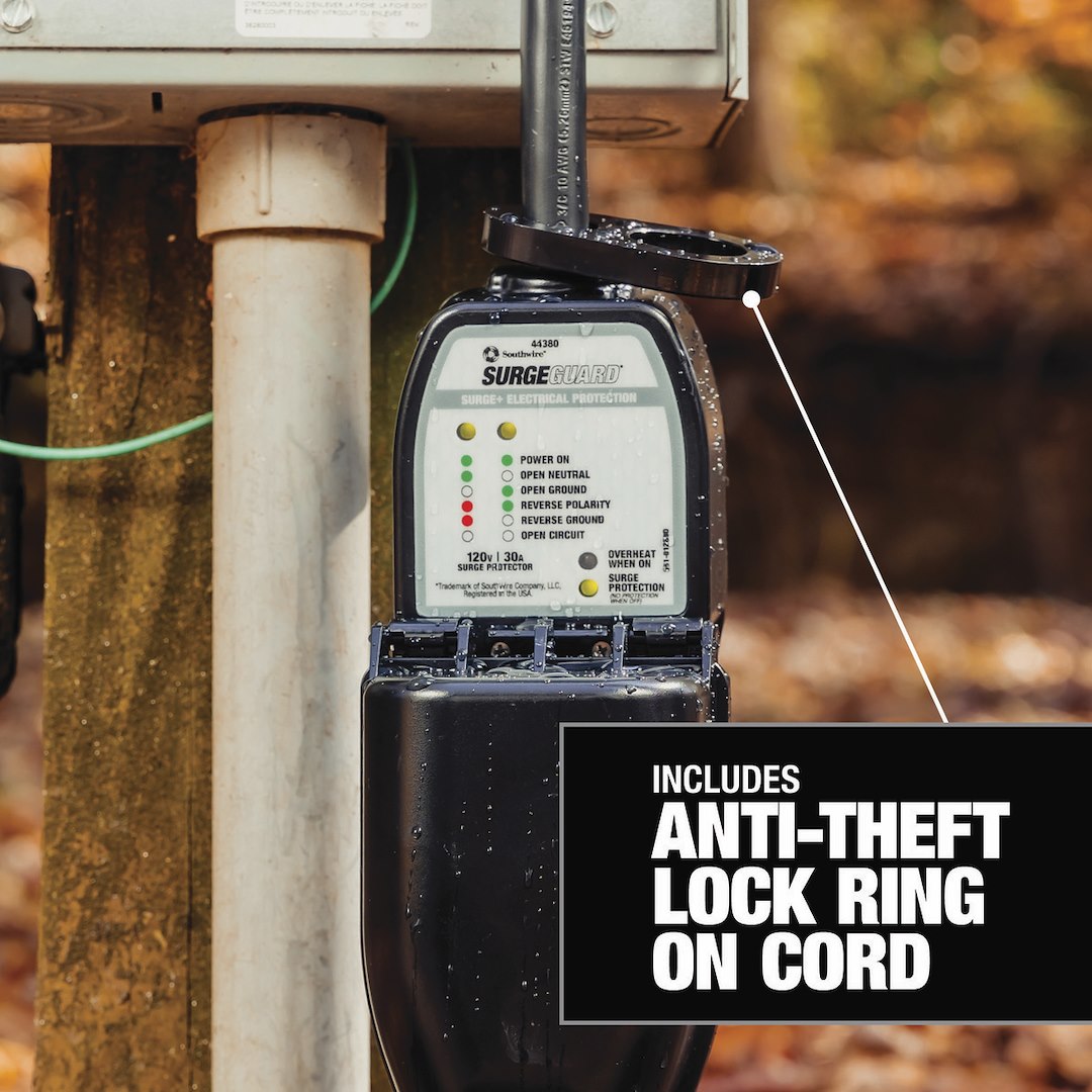 Product of SouthWire Corp. 44380 120 Volt 30 Amp Surge Protector